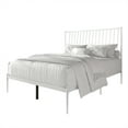 thumbnail image 3 of Castle Place Vintage Spindle Twin Metal Platform Bed, White, 3 of 8
