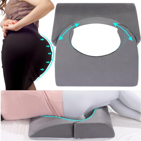 Adjustable Size BBL Pillow After Surgery for Sleeping,High Density Foam Butt Pillow,Brazilian Butt Lift Pillow Post Surgery Recovery for Sleeping,BBL Chair with Hole (Dark Grey)
