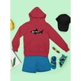 thumbnail image 3 of Shark, Brother Lettering Hoodie Juniors -Smartprints Designs,  Large, 3 of 4