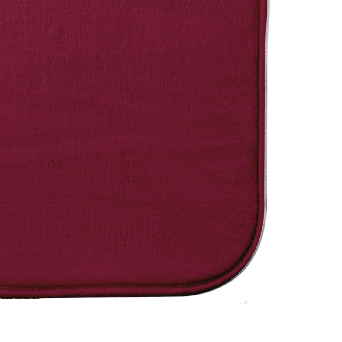 Simply Daisy 34" x 21" Plush Microfiber Dark Red Football Bath Mat