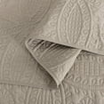 thumbnail image 6 of Chezmoi Collection Austin Queen Oversized Bedspread Set, 3-Piece Lightweight Microfiber Quilted Coverlet for All Seasons, Khaki, 6 of 9