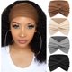 thumbnail image 1 of Paquete de 4 diademas estilo turbante para mujer, anchas, vintage, con nudos, bonitas bandas para el cabello, accesorios, 1 of 5