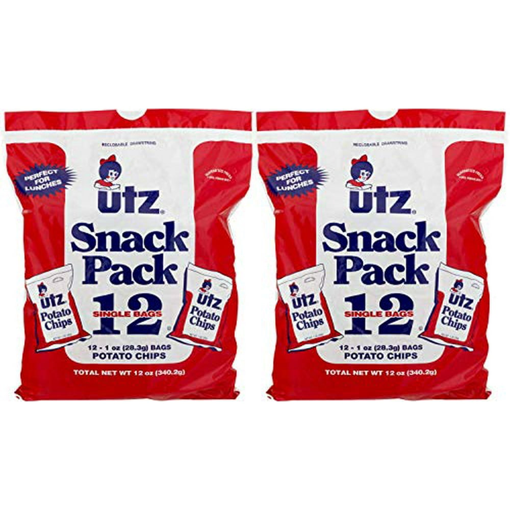 Utz Original Potato Chips Snack Pack 12 Pack (2 Bags of 12 Each