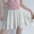 thumbnail image 4 of Minifalda plisada rosa de verano Rimocy para mujer, 2024, nueva falda de seda de hielo, línea A, color liso, cintura elástica, deportiva, de tenis., 4 of 5