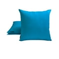 thumbnail image 2 of The HomeCentric Decorative Lumbar Pillow Cover Peacock Blue Pack Of 2, 12"x20" (30x50 cm) Art Silk Plain & Solid Oblong Pillow Cover, Solid Modern Style - Peacock Blue Luxury, 2 of 5
