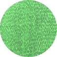 thumbnail image 1 of Ahgly Company Indoor Round Abstract Emerald Green Modern Area Rugs, 7' Round, 1 of 4