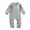 Gray, variant on Newborn Baby Boy Girl Romper Clothes Infant Solid Ribbed Onesie Bodysuit Jumpsuit Outfits