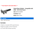 thumbnail image 2 of Clutch Cylinder - Compatible with 2006 - 2010 Ford Fusion 2007 2008 2009, 2 of 2
