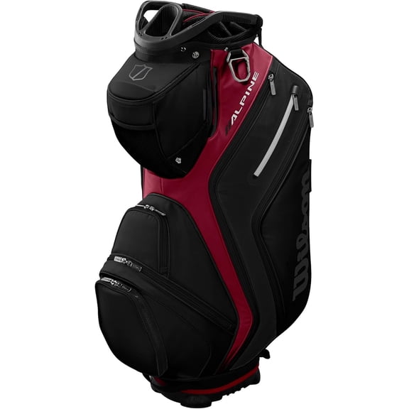 Wilson Staff Alpine Cart Bag- 14 Way Top, Black/Red