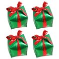thumbnail image 1 of Shisuyan 4Pcs Christmas Aluminum Film Balloons Creative Square Shaped Gift Box Balloons, 1 of 9