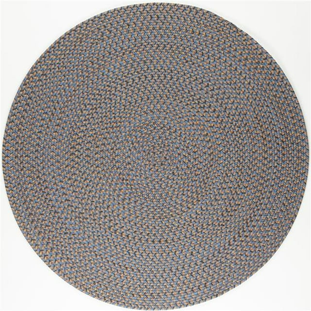 Rhody Rug CD96R048X048 4 ft. Camden Tweed Round Rug, Denim Blue