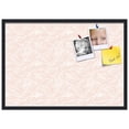 thumbnail image 2 of PinPix 34x24 Custom Cork Bulletin Board Peach White Poster Board Has a Fabric Style Canvas Finish, Framed in Peach White, by ArtToFrames (PinPix-1874), 2 of 5
