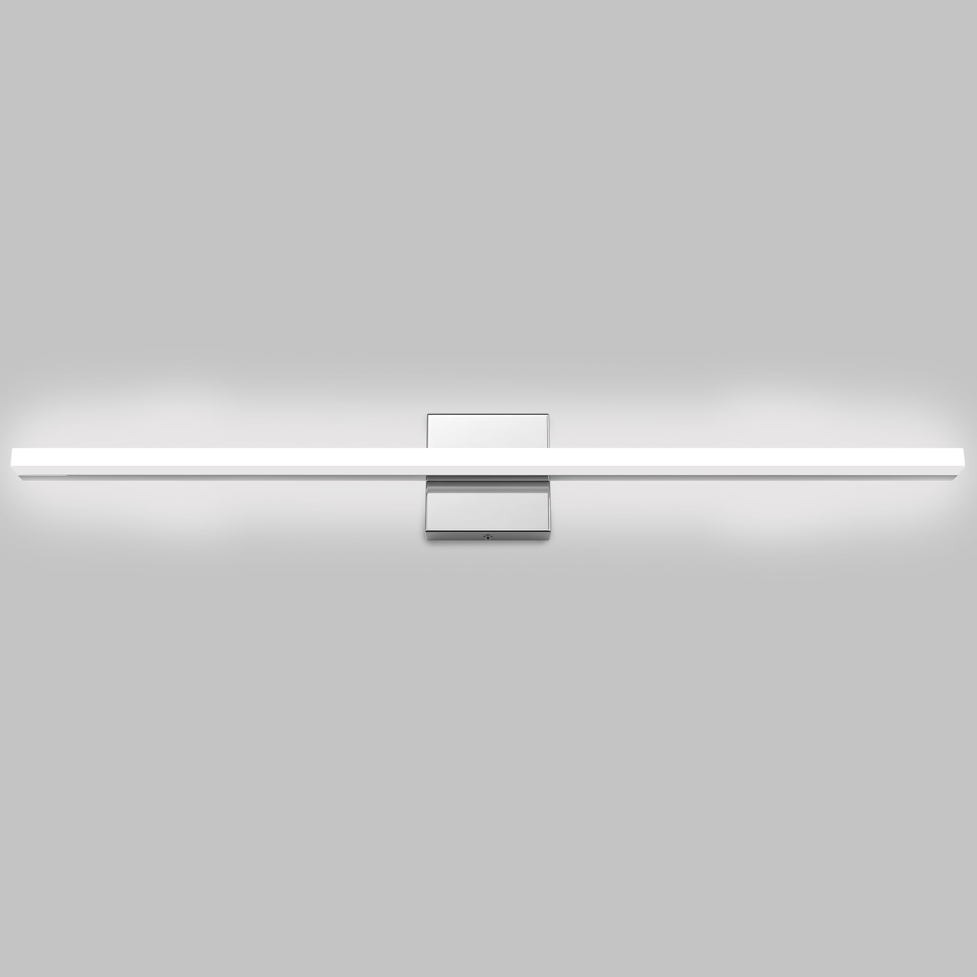 Modern Chrome LED Vanity Lights, LED Bathroom Light Fixtures Over Mirror Bathroom Wall Sconce Bar for Bathroom Mirror Cabinets Bedroom(31.50"-18W)