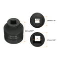 thumbnail image 2 of 2pcs 4 Point Square Socket 1/2" Drive 1" 40CR Steel Square Impact Wheel Socket, 2 of 7