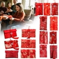 thumbnail image 4 of WHEANG Chinese Brocade Envelopes – Embroidered Red Hongbao For Holidays Weddings Birthdays & Celebrations (Set Of 1), 4 of 8