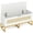 Gold and White, variant on Costway 39.5” Rattan Storage Chest with Padded Seat, Flip-Top and Safety Hinges for Bedroom Gold and White