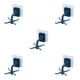 thumbnail image 3 of Yuarrent Gancho de pared de 4 garras Soporte de almacenamiento de herramientas de cocina Colgador giratorio de 360 ° Azul Type2 NO2, 3 of 6