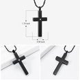 thumbnail image 7 of Crystal Cross Necklace for Ashes - Stainless Steel Keepsake Cremation Jewelry - Religious Cross Memorial Urn Necklace for Pet Human Ashes Pendant, 7 of 7