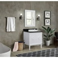 thumbnail image 5 of Bellaterra Home 31" Single vanity in White finish top with Black galaxy and round sink, 5 of 9