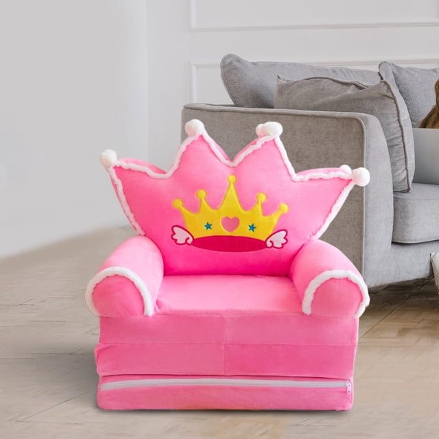 Cubierta de asiento para encantadores para bebés, cubierta de brazo duradera, cubierta de sofá para lindos, para sala de estar, dormitorio corona rosa Yotijar Funda elástica