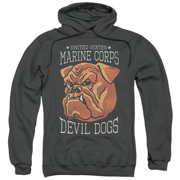 Us Marine Corps - Devil Dogs - Pull-Over Hoodie - Large