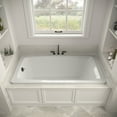 thumbnail image 3 of Streamline N-4420-760-BL 66 in. x 34 in. Acrylic Soaking Drop-In Bathtub in Glossy White, With External Drain in Matte Black, 3 of 13