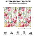 thumbnail image 2 of Floral Pattern Curtains 42x63 Inch, Rod Pocket 2 Panels Blackout Drapes for Bedroom and Everyday Use, 2 of 2