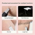 thumbnail image 6 of 4-pcs Stainless Steel Eyebrow Tweezers Set for Women Travel&Home Kit,Professional Hair Pluckers Professional Eyebrow Shaping Beauty Kit Black, 6 of 8