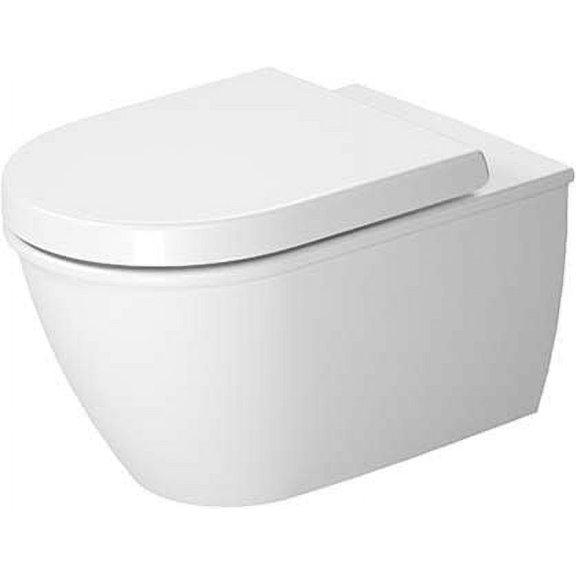 Duravit 254509-Dual Darling New 0.8/1.6 Gpf Dual Flush Wall Mounted One Piece Elongated