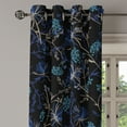 thumbnail image 3 of Ambesonne Grommet Curtain, , 50"x84", Dark Indigo and Pale Camel, 3 of 5