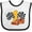 White and Black, variant on Inktastic Number One Race Car Boys or Girls Baby Bib