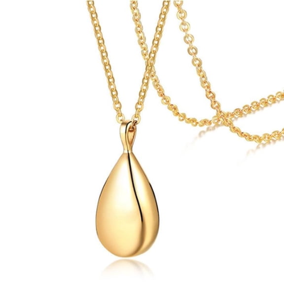 CEORPER Small Keepsake Pendant Necklace Urn Necklace for Ashes Cremation Jewelry