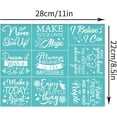 thumbnail image 3 of 2Pcs 11x8.6 Inch Inspirational Text Self-Adhesive Silk Screen Printing Stencil "Never Give Up" Silk Screen Stencil "I Believe I Can" Reusable Mesh Stencils for DIY T-Shirt Fabric Painting, 3 of 8