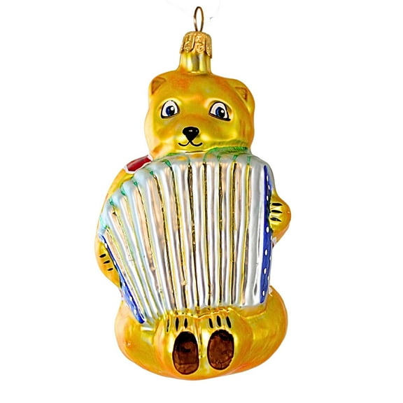 Christopher Radko Company 4.50In Gypsy Bear, Glass, Ornament Accordian Teddy 959080