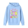 thumbnail image 6 of Happy 100 Days of School Unisex Hoodies for K_ids - Funny Print Drop Shoulder Long Sleeve Sweatshirts, Casual Back to School Tops for B`oys & G`irls, 6 of 6