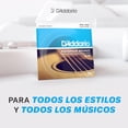 thumbnail image 3 of D'Addario | Phosphor Bronze Pack | Cuerdas para Guitarra Ac&uacute;stica | Calibre 10-47 Extra Ligero | 3 sets de 6 cuerdas (18) | Bronce fosforado | EJ15-3D, 3 of 5