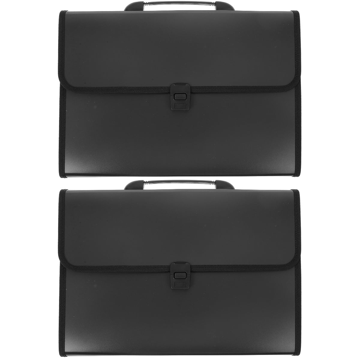 unbranded 2pcs Expanding File Folder File Storage Bag Accordion File Folder Handheld File Organizer File Container