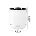 thumbnail image 3 of Oggfader Humidifier for Room Projection Humidifier 450ml Cool Mist Humidifier For Kid Bedroom 360°Rotation Projection Quiet Waterless Auto Off Kids, 3 of 9