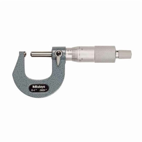 Mitutoyo Scherical Anvil/Spindle Micrometer,0-" 115-253