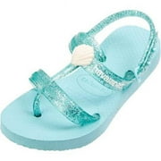 Havaianas Girls Joy Gladiator Sandal - Ice Blue - 31/32 BR - 4135036-642-2Y