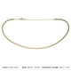 thumbnail image 4 of Vocoste - Gargantilla de cadena de serpiente plana chapada en oro de 14 quilates para mujer, 42 cm de longitud, 4 of 6