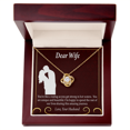 thumbnail image 1 of À Ma Fiancée Love Voyage Infini Noeud Collier Message Carte, 1 of 7