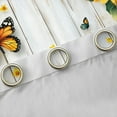 thumbnail image 4 of Castle Fairy Floral Sunflowers Curtains Pack of 2 (42x84 Each) for Boys Girls,Flying Butterflies Curtains Blackout,Old Barn Door Bedroom Curtains,Lightweight Room Decor, 4 of 6