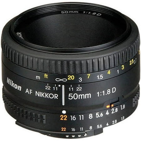 Nikon - AF NIKKOR 50mm f/1.8D Standard Lens - Black