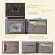 thumbnail image 2 of Cartera RUNBOX RFID de piel para hombre y mujer con 2 ventanas de identificación, 2 of 7