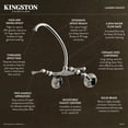 thumbnail image 6 of Kingston Brass KS374ORB 6" Adjustable Center Wall Mount Laundry Faucet, Oil Rubbed Bronze, 6 of 6