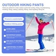 thumbnail image 3 of ORDDIART Pantalon en Polyester pour Femmes Pantalon de Neige Bleu Lot de 1 Longue Rétention de Chaleur Imperméable, 3 of 5