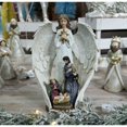 thumbnail image 2 of Estatua de ángel con la Sagrada Familia, 26,4 cm, figuras de resina Scu, 2 of 3