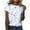 Multicolor4, variante sur Tnhcen Blouses d'Été à Imprimé Floral pour Femmes Coupe Ample Col Rond / Grande Taille Amical S-5TG / Polyester Spandex Mélange Hauts Décontractés
