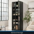 thumbnail image 2 of Mainstays Glass Storage Bookcase, 2 of 9
